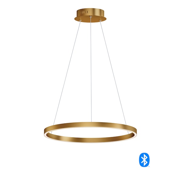 Et2 Groove 24" LED Pendant E22724-GLD - main